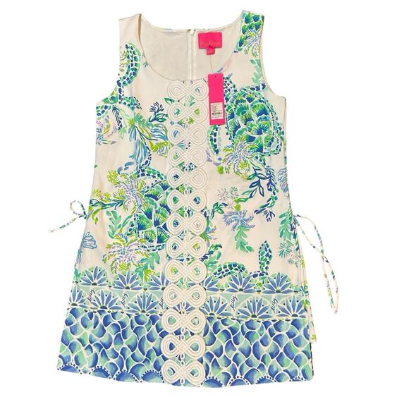 Lilly Pulitzer NWT Women's Size 8 Sammi Romper Dress in Resort White Preppy Blue - Picture 2 of 11